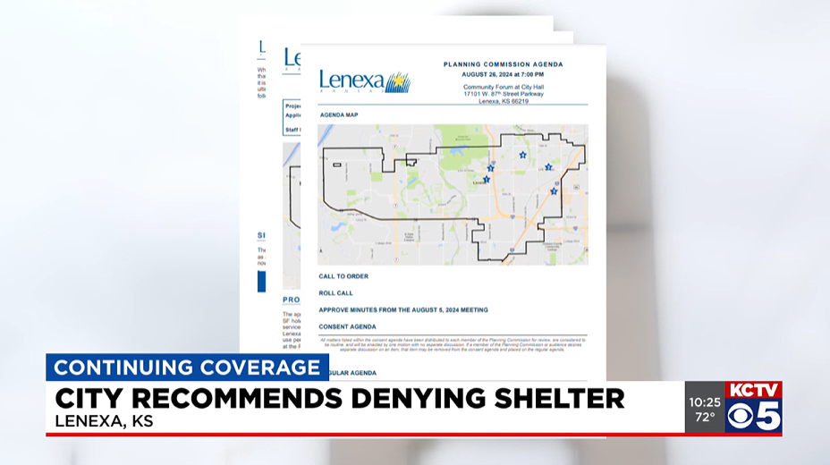 Lenexa Planning Commission Explains their NO vote for Homeless Shelter in Lenexa Kansas